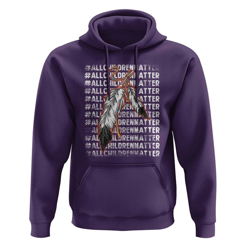Orange Shirt Day Hoodie All Children Matter Indigenous Children TS09 Purple Print Your Wear