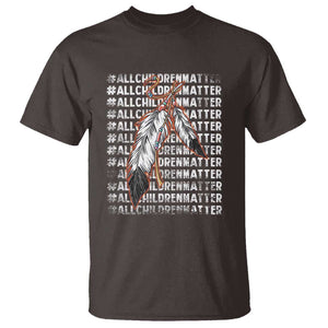 Orange Shirt Day T Shirt All Children Matter Indigenous Children TS09 Dark Chocolate Print Your Wear