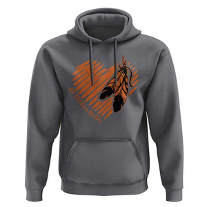 Orange Shirt Day Hoodie All Children Matter Native Children TS09 Charcoal Print Your Wear