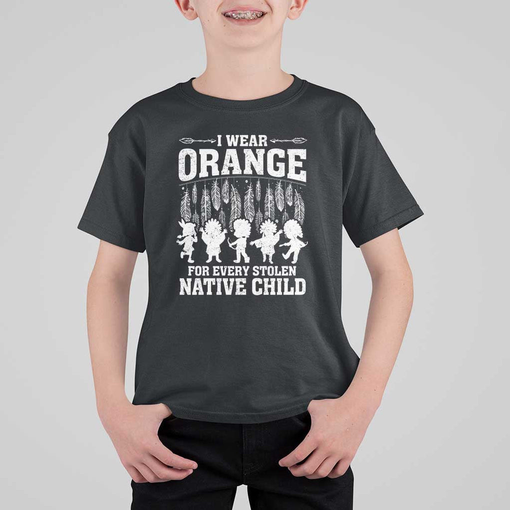 Orange For Native Child T Shirt For Kid Truth And Reconciliation Indigenous Children TS09 Black Print Your Wear
