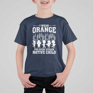 Orange For Native Child T Shirt For Kid Truth And Reconciliation Indigenous Children TS09 Navy Print Your Wear