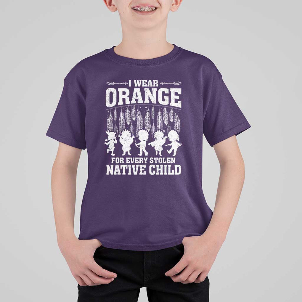 Orange For Native Child T Shirt For Kid Truth And Reconciliation Indigenous Children TS09 Purple Print Your Wear
