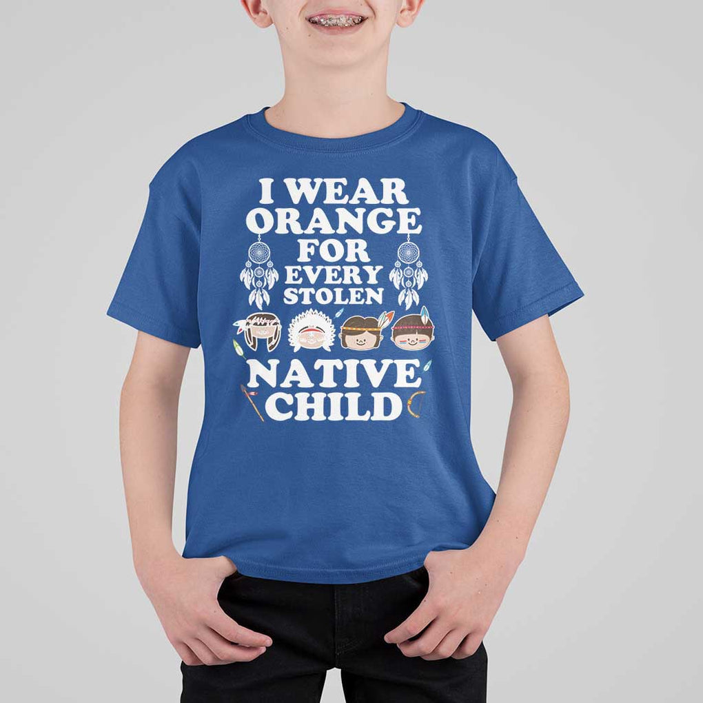 Orange Shirt Day T Shirt For Kid Wear Orange For Every Stolen Native Child TS09 Royal Blue Print Your Wear