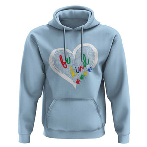 Unity Day Hoodie Orange Heart Be Kind Anti Bullying TS09 Light Blue Print Your Wear