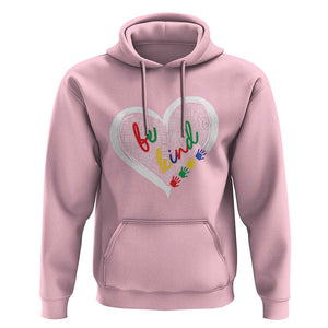 Unity Day Hoodie Orange Heart Be Kind Anti Bullying TS09 Light Pink Print Your Wear