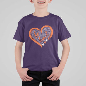 Anti Bullying T Shirt For Kid Orange Heart Be Kind Unity Day TS09 Purple Print Your Wear