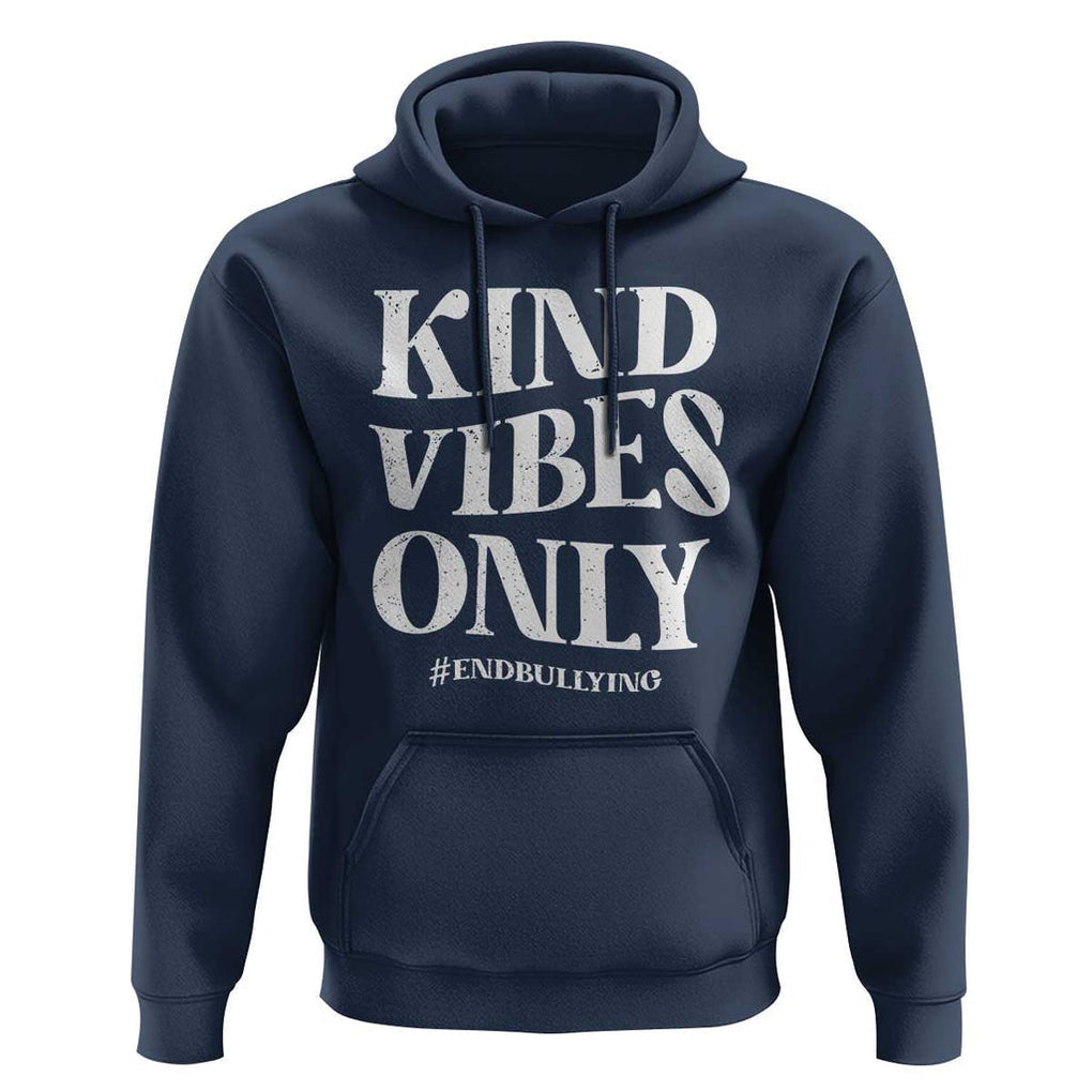 Unity Day Hoodie Kind Vibes Only End Bullying TS09 Navy Print Your Wear