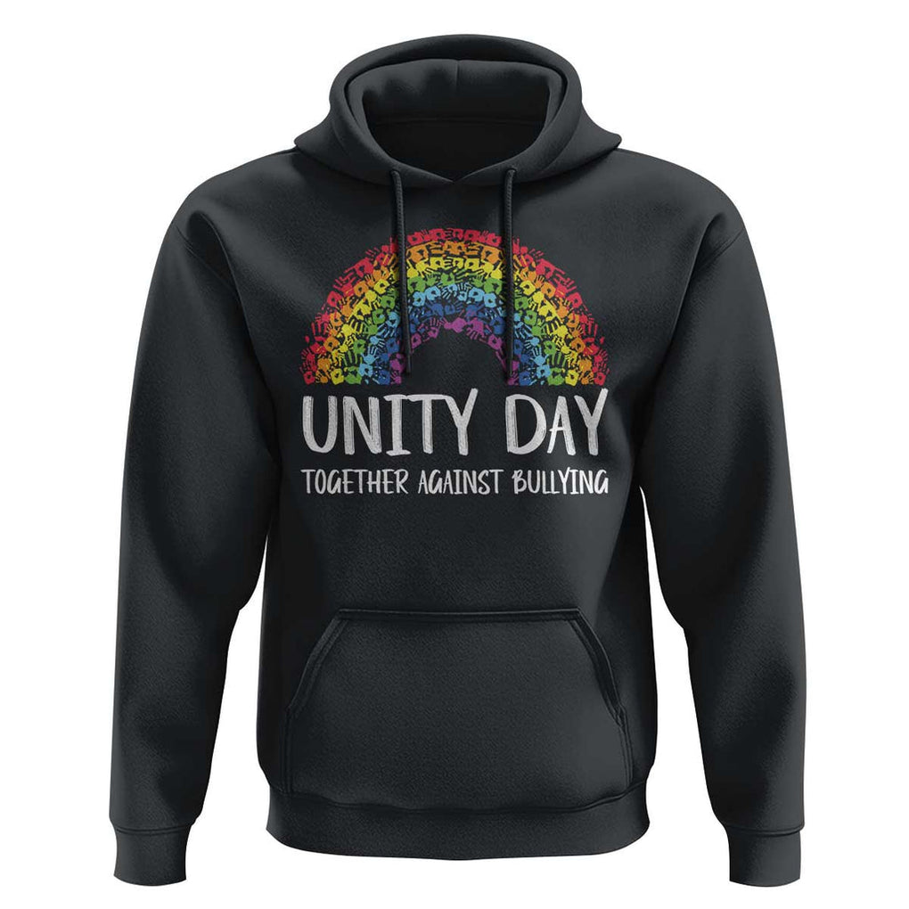 Unity Day Hoodie Together Against Bullying Rainbow Anti Bully TS09 Black Print Your Wear
