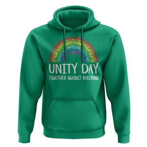 Unity Day Hoodie Together Against Bullying Rainbow Anti Bully TS09 Irish Green Print Your Wear