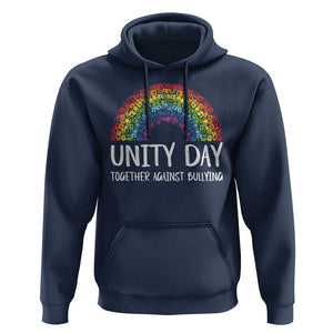 Unity Day Hoodie Together Against Bullying Rainbow Anti Bully TS09 Navy Print Your Wear