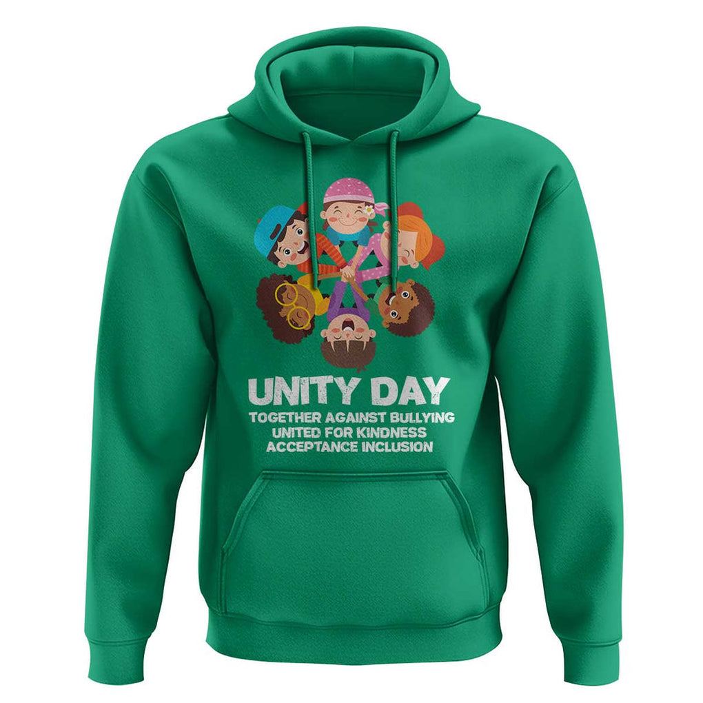 Unity Day Hoodie Together Against Bullying Cute Kids End Bullying TS09 Irish Green Print Your Wear