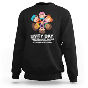 Unity Day Sweatshirt Together Against Bullying Cute Kids End Bullying TS09 Black Print Your Wear