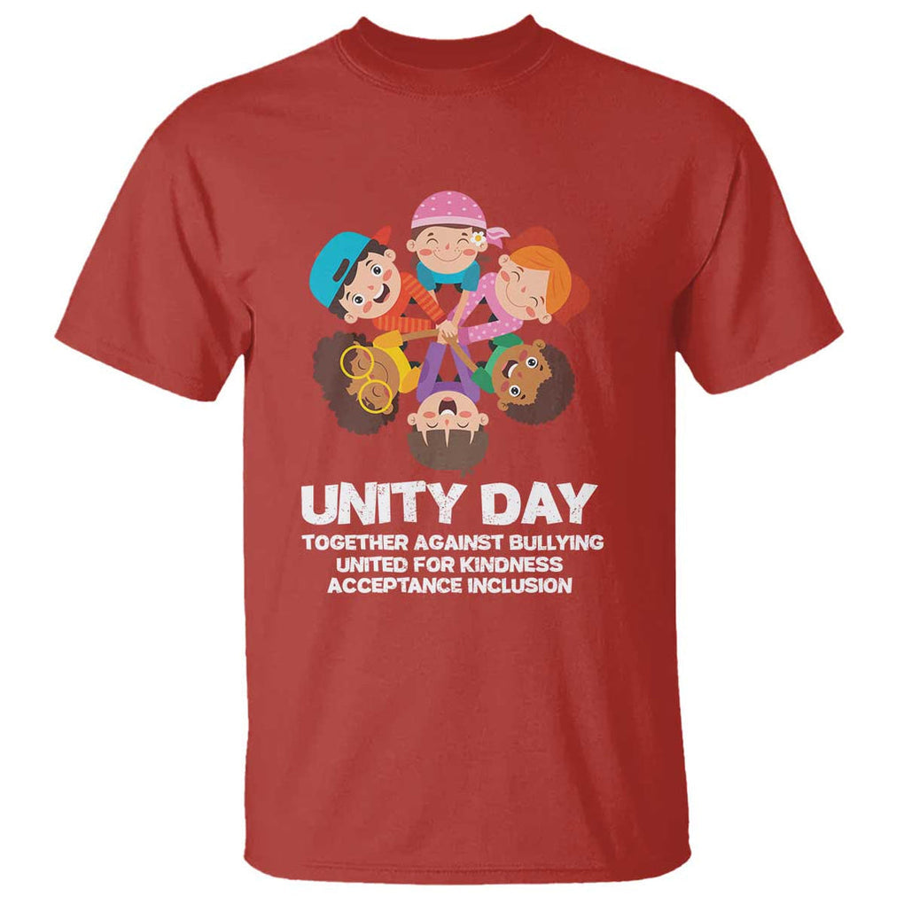 Unity Day T Shirt Together Against Bullying Cute Kids End Bullying TS09 Red Print Your Wear