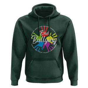 Anti Bullying Hoodie Choose Kindness Unity Day TS09 Dark Forest Green Print Your Wear