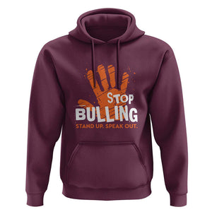 Unity Day Hoodie Stop Bullying Stand Up Speak Out TS09 Maroon Print Your Wear