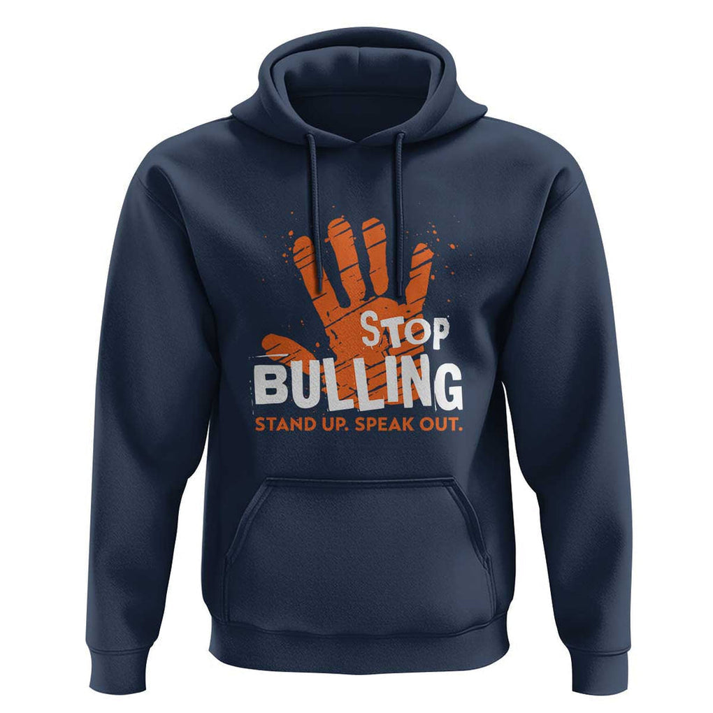 Unity Day Hoodie Stop Bullying Stand Up Speak Out TS09 Navy Print Your Wear