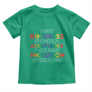 Anti Bullying Baby Shirt Share Kindness Promotion Acceptange Encourage Inclusion TS09 Irish Green Print Your Wear