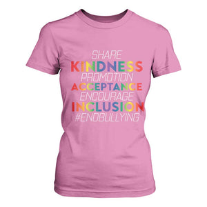 Anti Bullying T Shirt For Women Share Kindness Promotion Acceptange Encourage Inclusion TS09 Azalea Print Your Wear