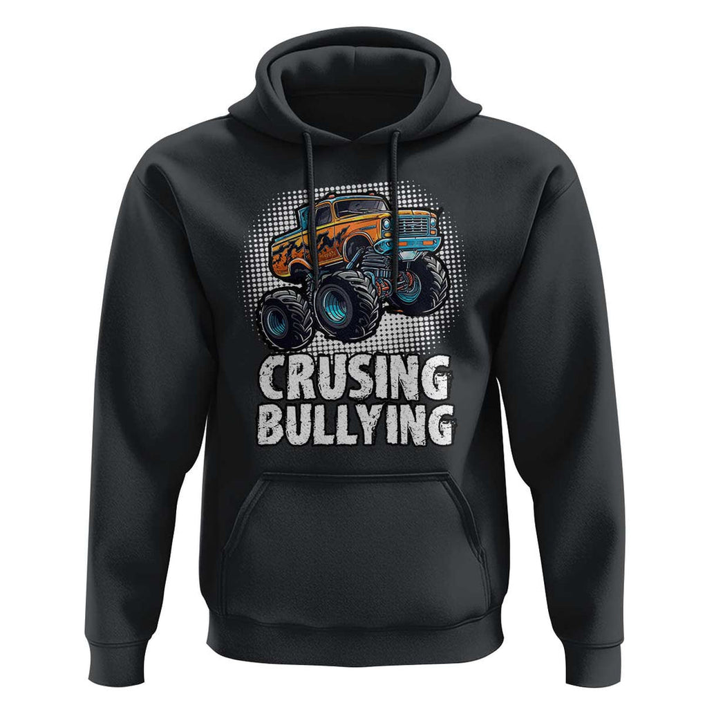 Anti Bullying Hoodie Crushing Bullying Monster Truck Anti Bullying Prevention TS09 Black Print Your Wear