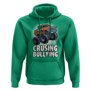 Anti Bullying Hoodie Crushing Bullying Monster Truck Anti Bullying Prevention TS09 Irish Green Print Your Wear