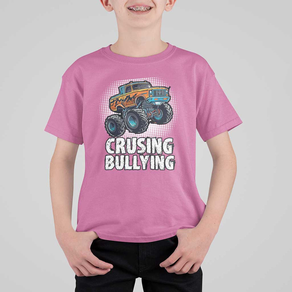 Anti Bullying T Shirt For Kid Crushing Bullying Monster Truck Anti Bullying Prevention TS09 Azalea Print Your Wear