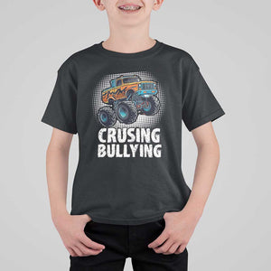 Anti Bullying T Shirt For Kid Crushing Bullying Monster Truck Anti Bullying Prevention TS09 Black Print Your Wear