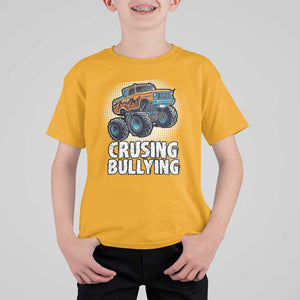 Anti Bullying T Shirt For Kid Crushing Bullying Monster Truck Anti Bullying Prevention TS09 Gold Print Your Wear
