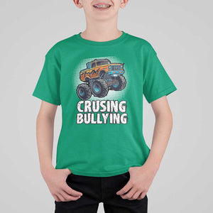Anti Bullying T Shirt For Kid Crushing Bullying Monster Truck Anti Bullying Prevention TS09 Irish Green Print Your Wear