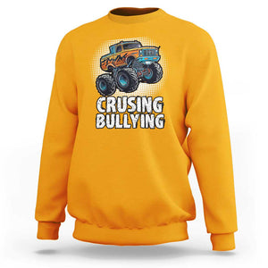 Anti Bullying Sweatshirt Crushing Bullying Monster Truck Anti Bullying Prevention TS09 Gold Print Your Wear