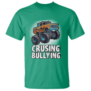 Anti Bullying T Shirt Crushing Bullying Monster Truck Anti Bullying Prevention TS09 Irish Green Print Your Wear