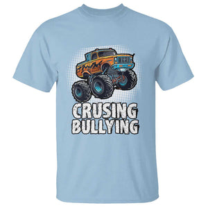 Anti Bullying T Shirt Crushing Bullying Monster Truck Anti Bullying Prevention TS09 Light Blue Print Your Wear