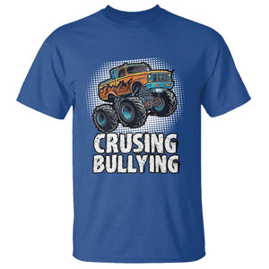 Anti Bullying T Shirt Crushing Bullying Monster Truck Anti Bullying Prevention TS09 Royal Blue Print Your Wear