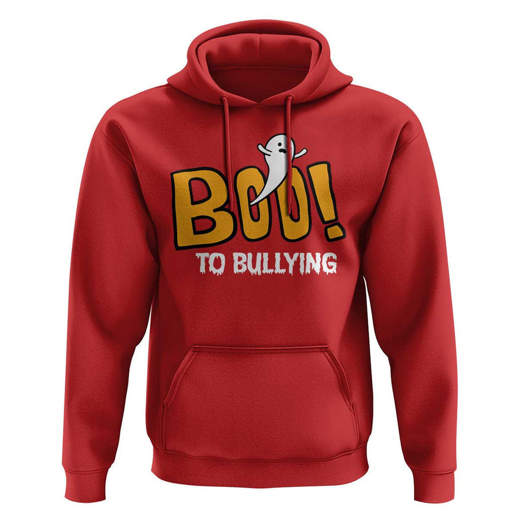 Anti Bullying Halloween Hoodie Boo To Bullying Spooky Ghost TS09 Red Print Your Wear