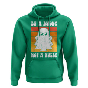 Anti Bullying Hoodie Be A Buddy Not A Bully Unity Day Retro Ghost TS09 Irish Green Print Your Wear