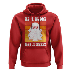 Anti Bullying Hoodie Be A Buddy Not A Bully Unity Day Retro Ghost TS09 Red Print Your Wear