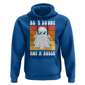 Anti Bullying Hoodie Be A Buddy Not A Bully Unity Day Retro Ghost TS09 Royal Blue Print Your Wear