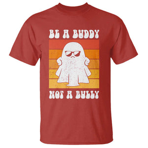 Anti Bullying T Shirt Be A Buddy Not A Bully Unity Day Retro Ghost TS09 Red Print Your Wear