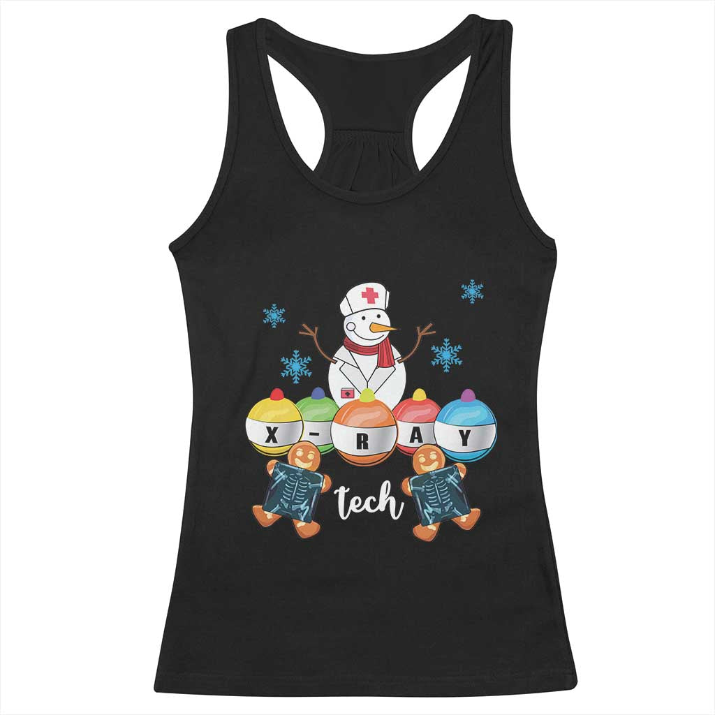 Funny Chrsitmas Racerback Tank Top Snowman Nurse Xray Gingerbread TS09 Black Print Your Wear