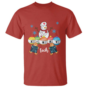 Funny Chrsitmas T Shirt Snowman Nurse Xray Gingerbread TS09 Red Print Your Wear