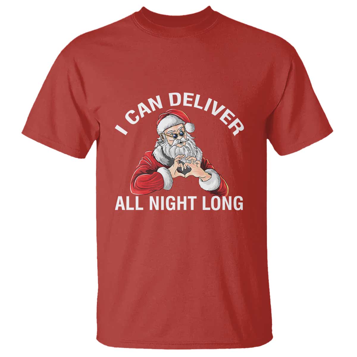 Funny Chrsitmas T Shirt I Can Deliver All Night Long TS09 Red Print Your Wear