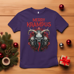 Merry Krampus Horor Christmas Evil T Shirt TS09 Purple Printyourwear