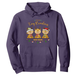 Christmas Nurse Nicu Crew Tiny Reindeer Hoodie TS09 Purple Print Your Wear