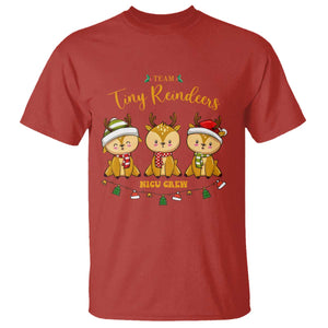 Christmas Nurse Nicu Crew Tiny Reindeer T Shirt TS09 Red Print Your Wear