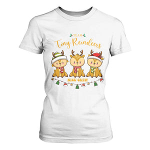 Christmas Nurse Nicu Crew Tiny Reindeer T Shirt For Women TS09 White Print Your Wear