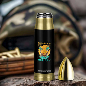 Retirement Bullet Tumbler This Chick Is Retired Women Relax At The Beach TS09 Print Your Wear