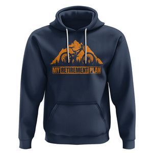 Retirement Plan Hoodie Funny Retired Rider Riding Bicycle TS09 Navy Printyourwear