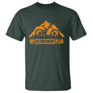 Retirement Plan T Shirt Funny Retired Rider Riding Bicycle TS09 Dark Forest Green Printyourwear