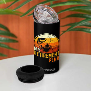 Funny Retirement Plan 4 in 1 Can Cooler Tumbler Retired Fisherman Fishing TS09 Print Your Wear