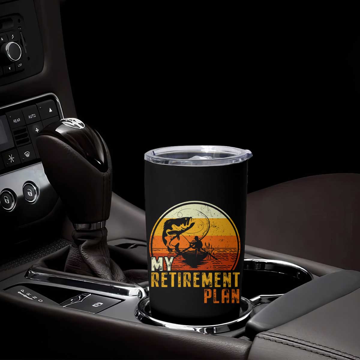 Funny Retirement Plan Tumbler Cup Retired Fisherman Fishing TS09 Print Your Wear