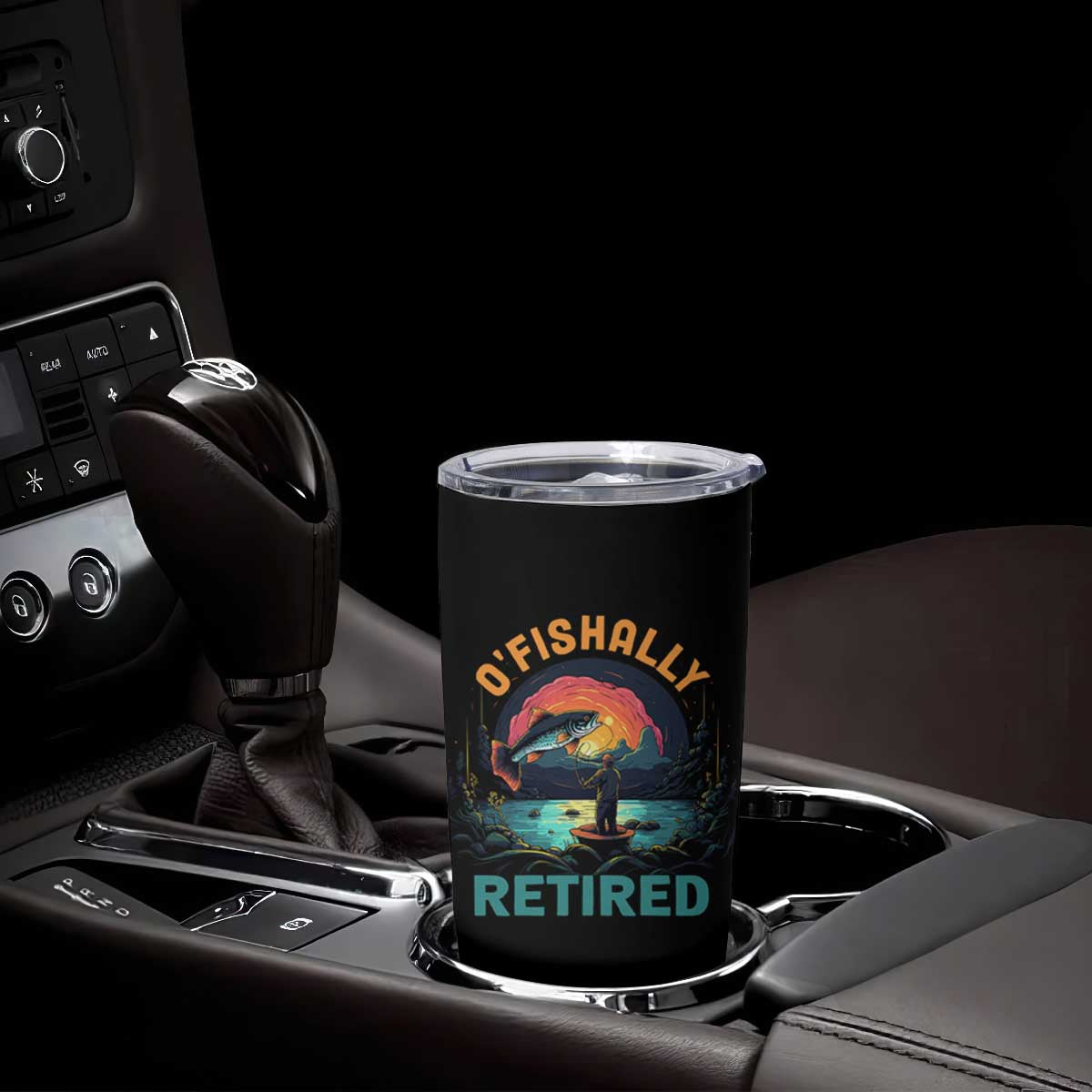 Funny Retirement Tumbler Cup O'fishally Retired Fishing Men TS09 Print Your Wear